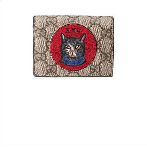 gucci wallet with cat